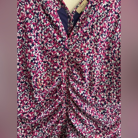 Yvos Multicolor Print Sleeveless Dress 14/16 - Picture 9 of 16